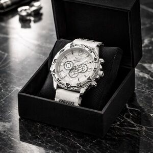 Silver Chronograph Watch